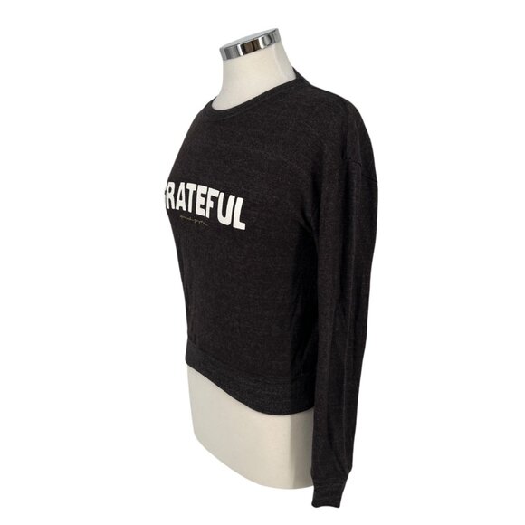 Spiritual Gangster Grateful Pullover Sweatshirt Charcoal Black Size Small - Picture 5 of 10